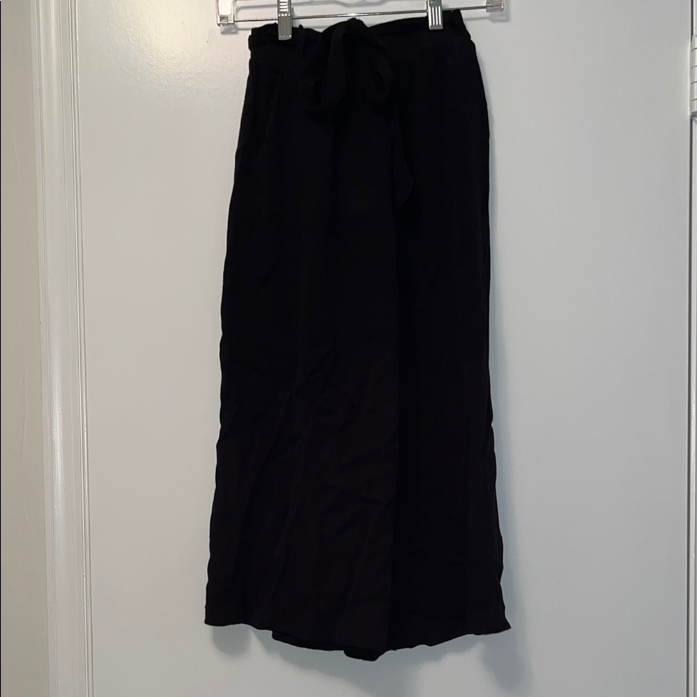 Tie-Waist Black Maxi Skirt - Women's Classic Style